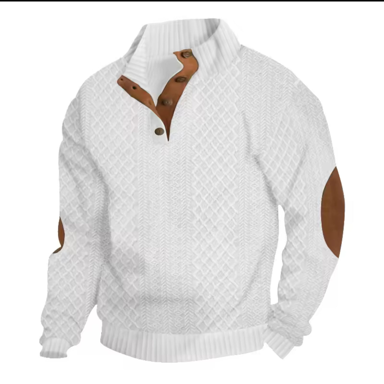 Flagship men’s jacquard winter jumper