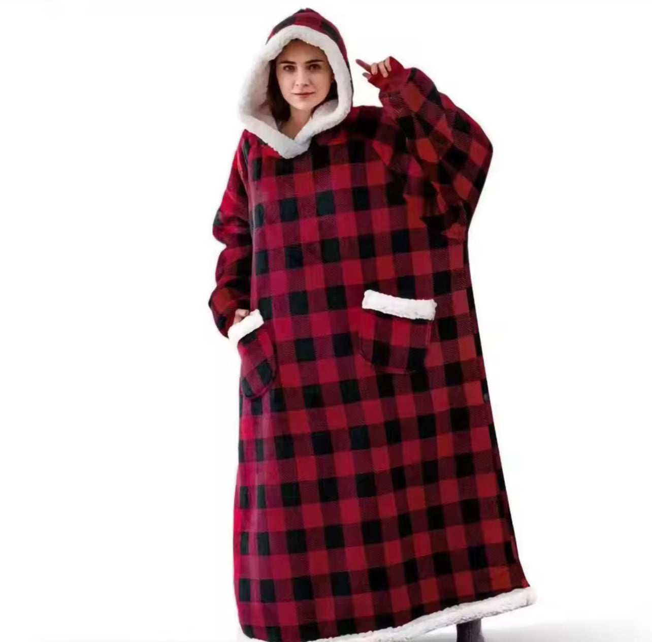 Unisex adult long oversized blanket hoodies