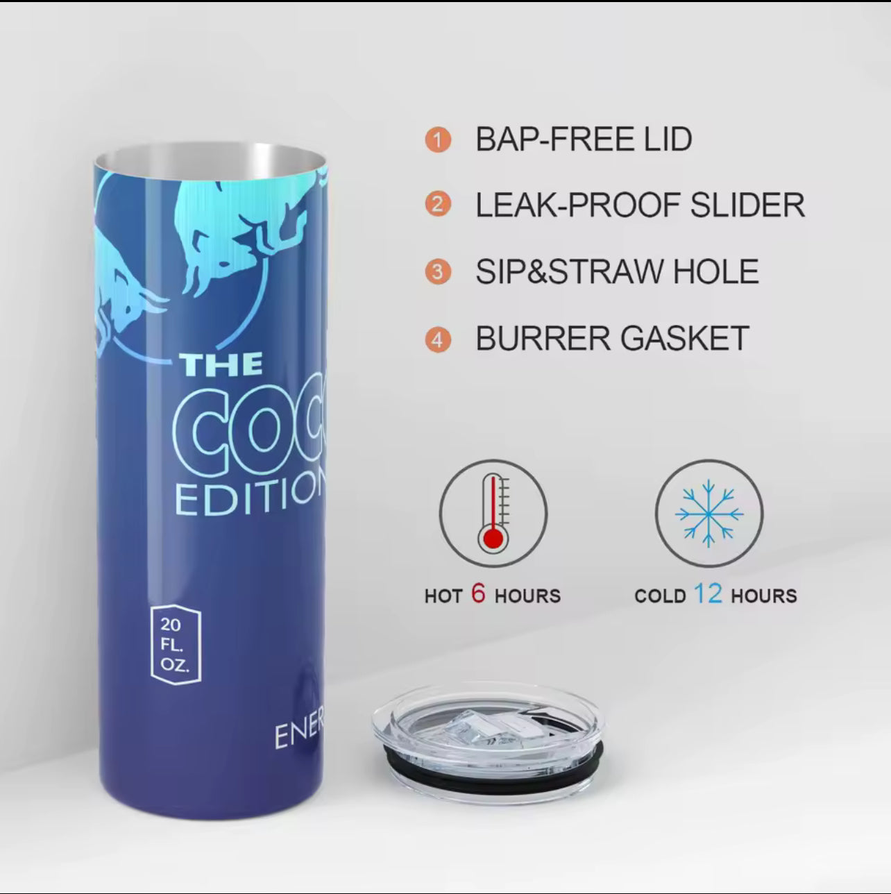 Energy drink style cold cup *PRE ORDER*