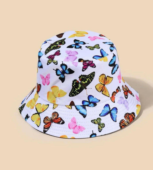 Butterfly design bucket hat.