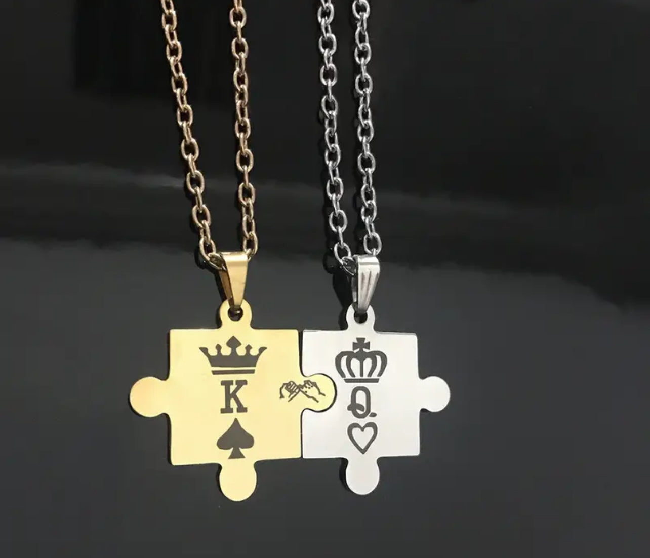 Cute couple necklaces