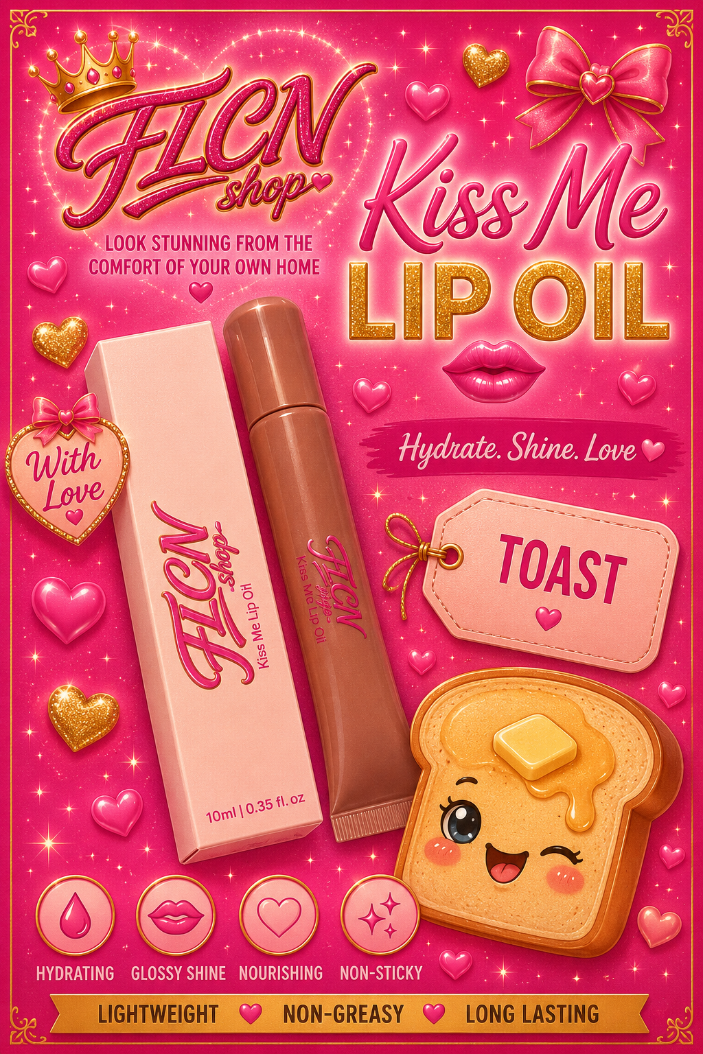 Kiss me lip oils