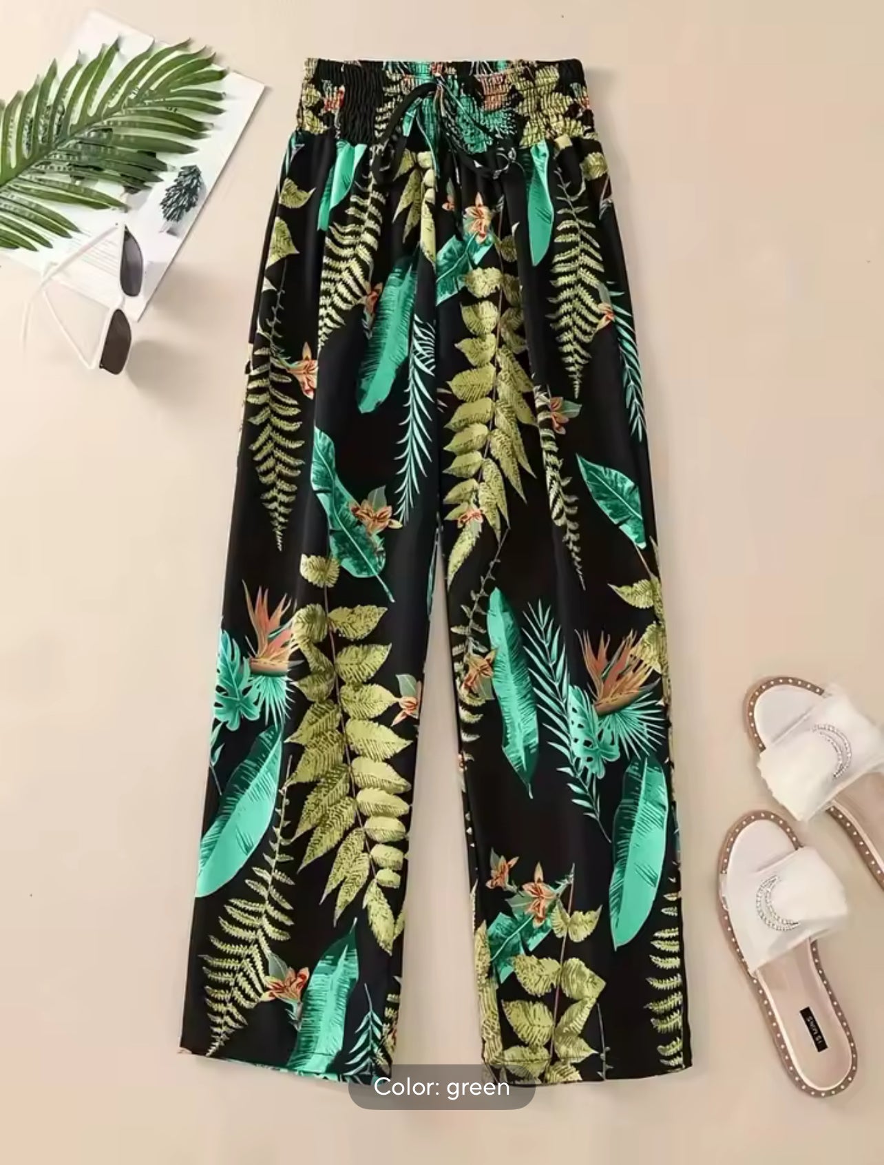 Floral high waist pants *PRE ORDER *