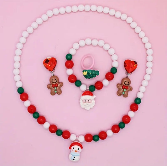 6pcs Christmas jewellery for girls