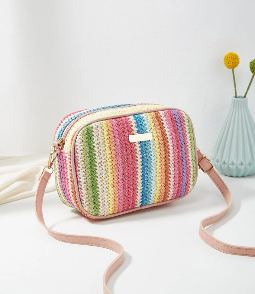 Multi colour cross bag