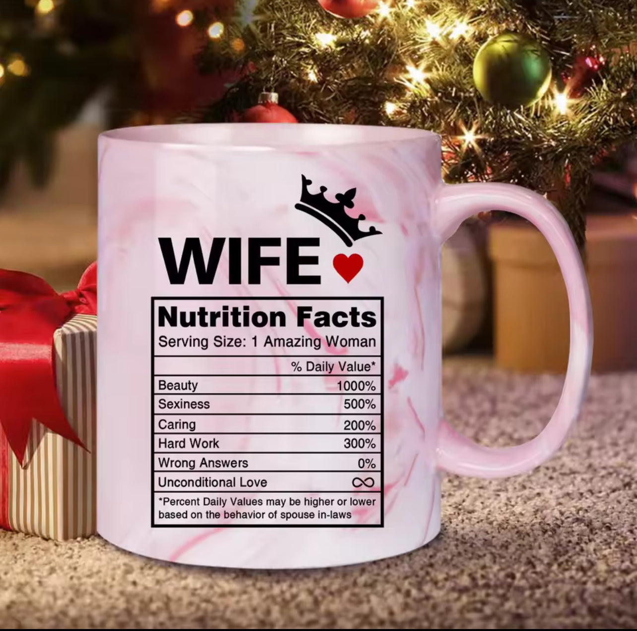 Nutrition facts Husband/wife mug  *PRE ORDER*