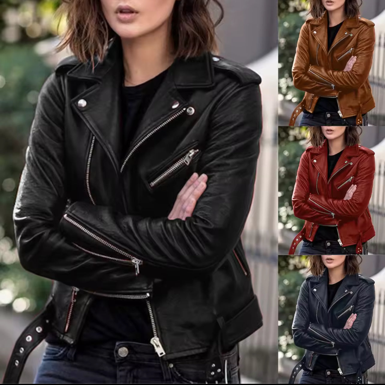 Faux leather vintage jacket *PRE ORDER *