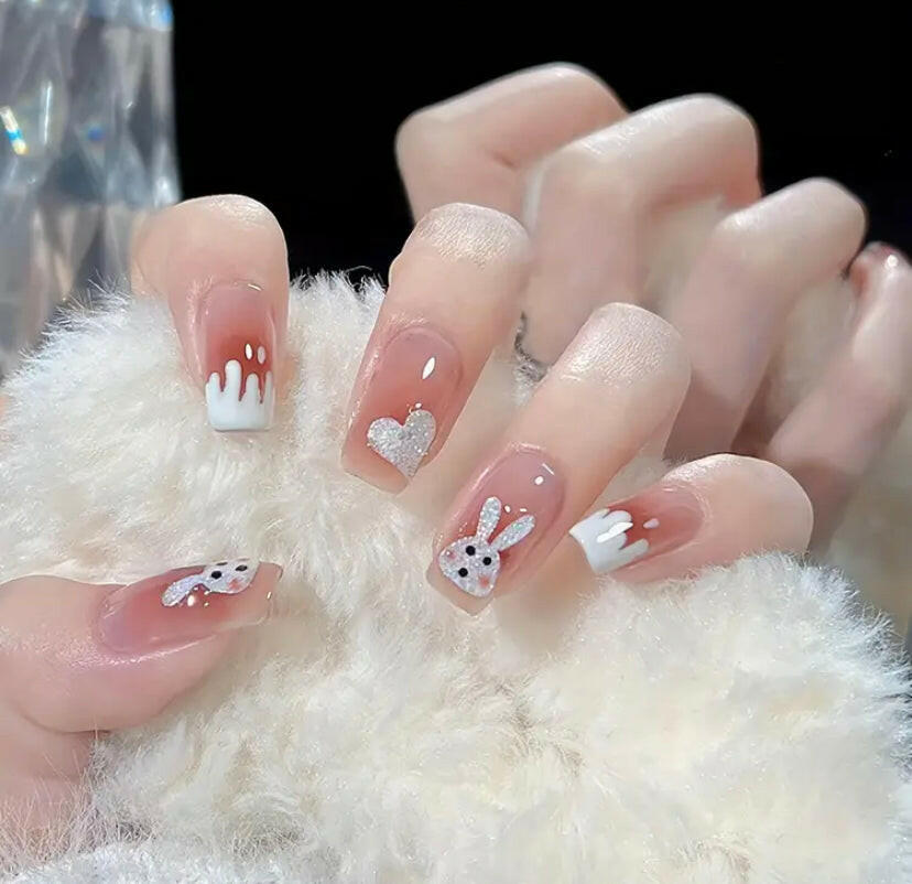 FLCN Easter cute rabbit designs press on nails š£.
