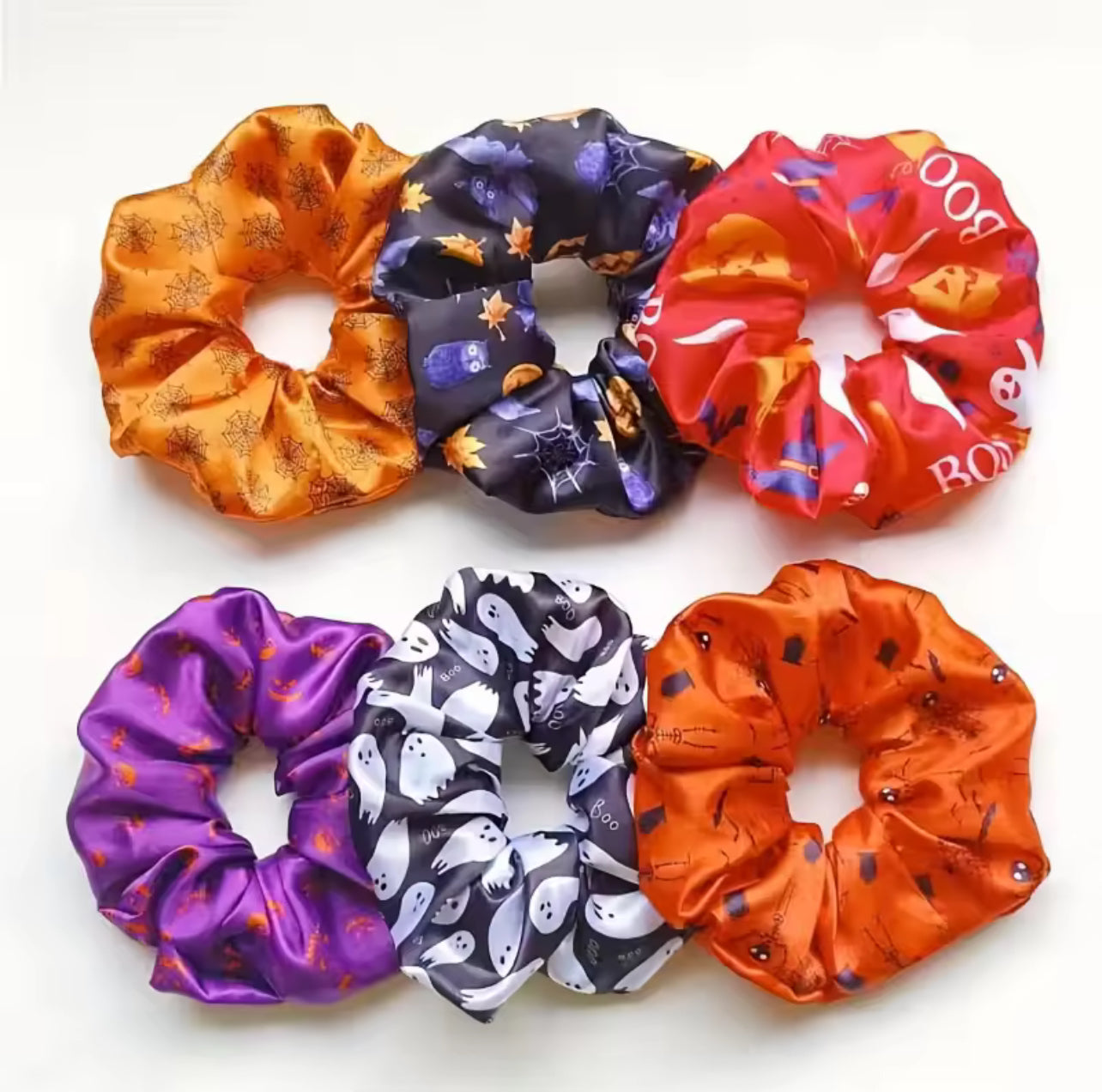6 pcs Halloween scrunchies *PRE ORDER *