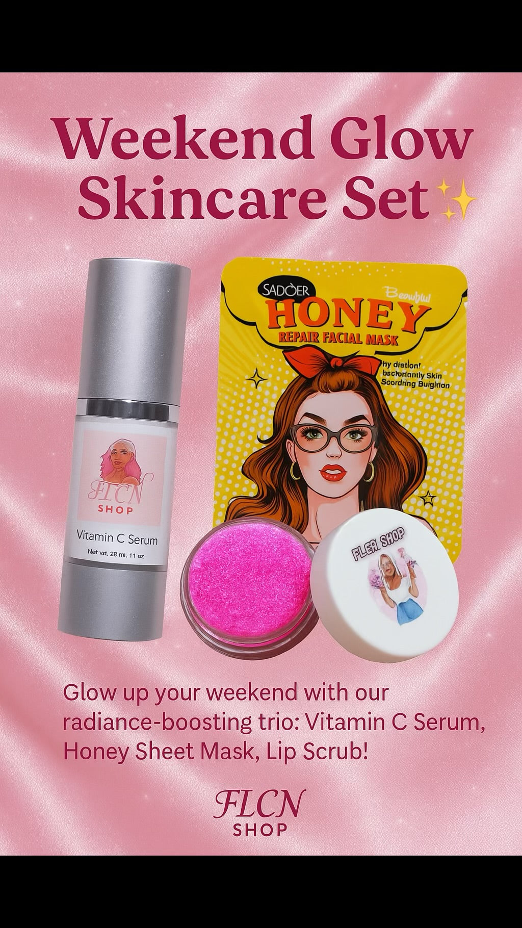 Weekend glow skincare set