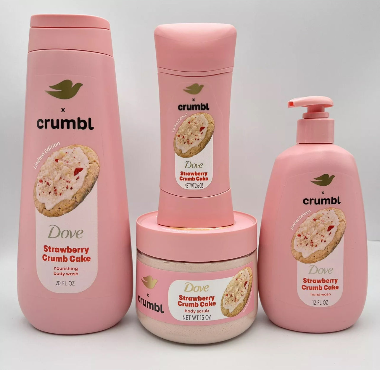 Dove strawberry crumb cake bath and body sets *PRE ORDER*