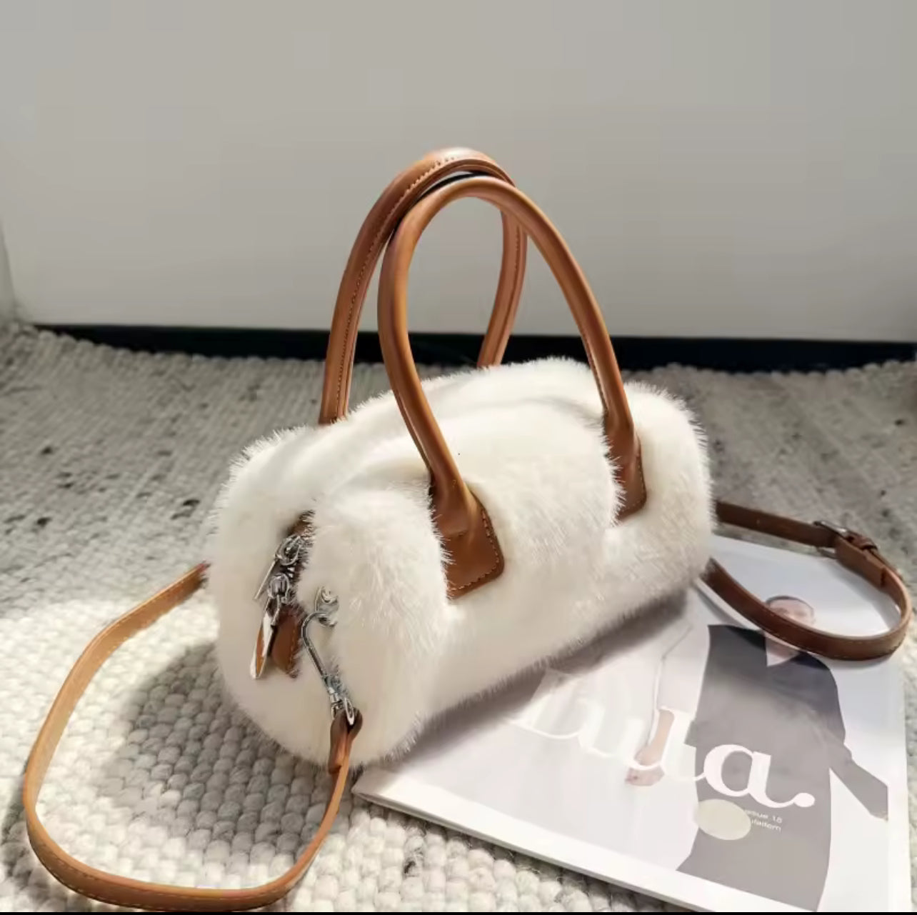 Winter fur luxury tote bag *pre order*