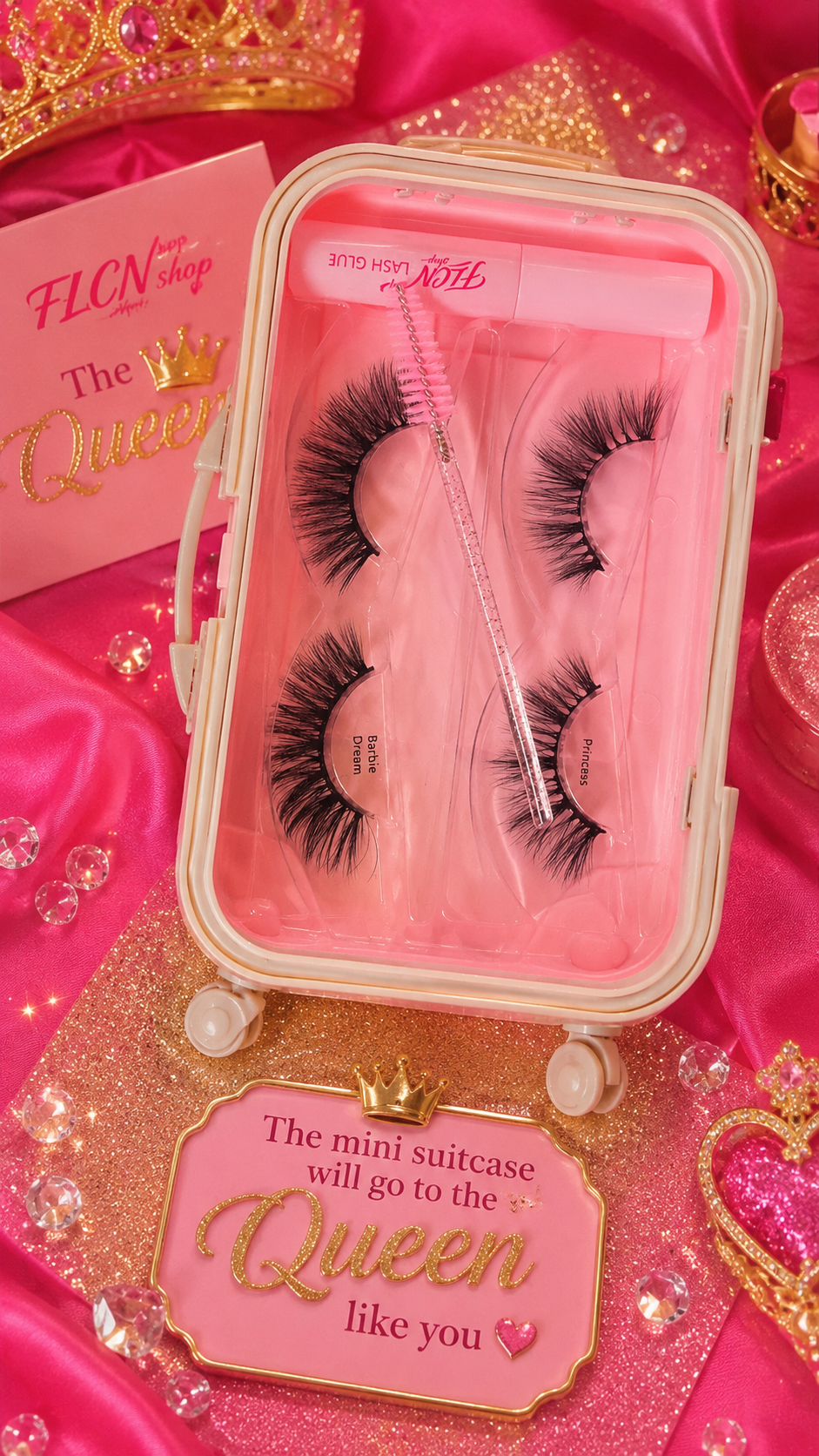 Mini suitcase lash kit
