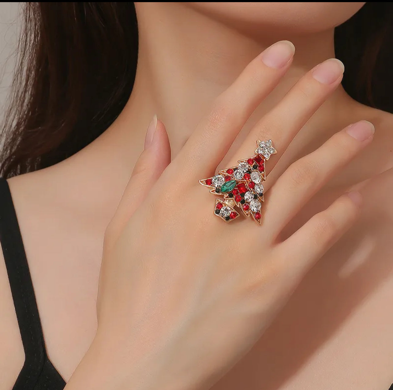 Christmas themed ring