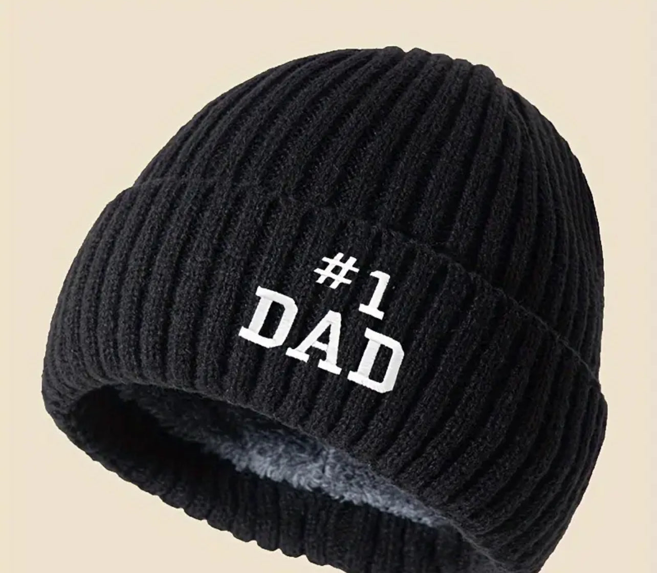 #1 dad beanie