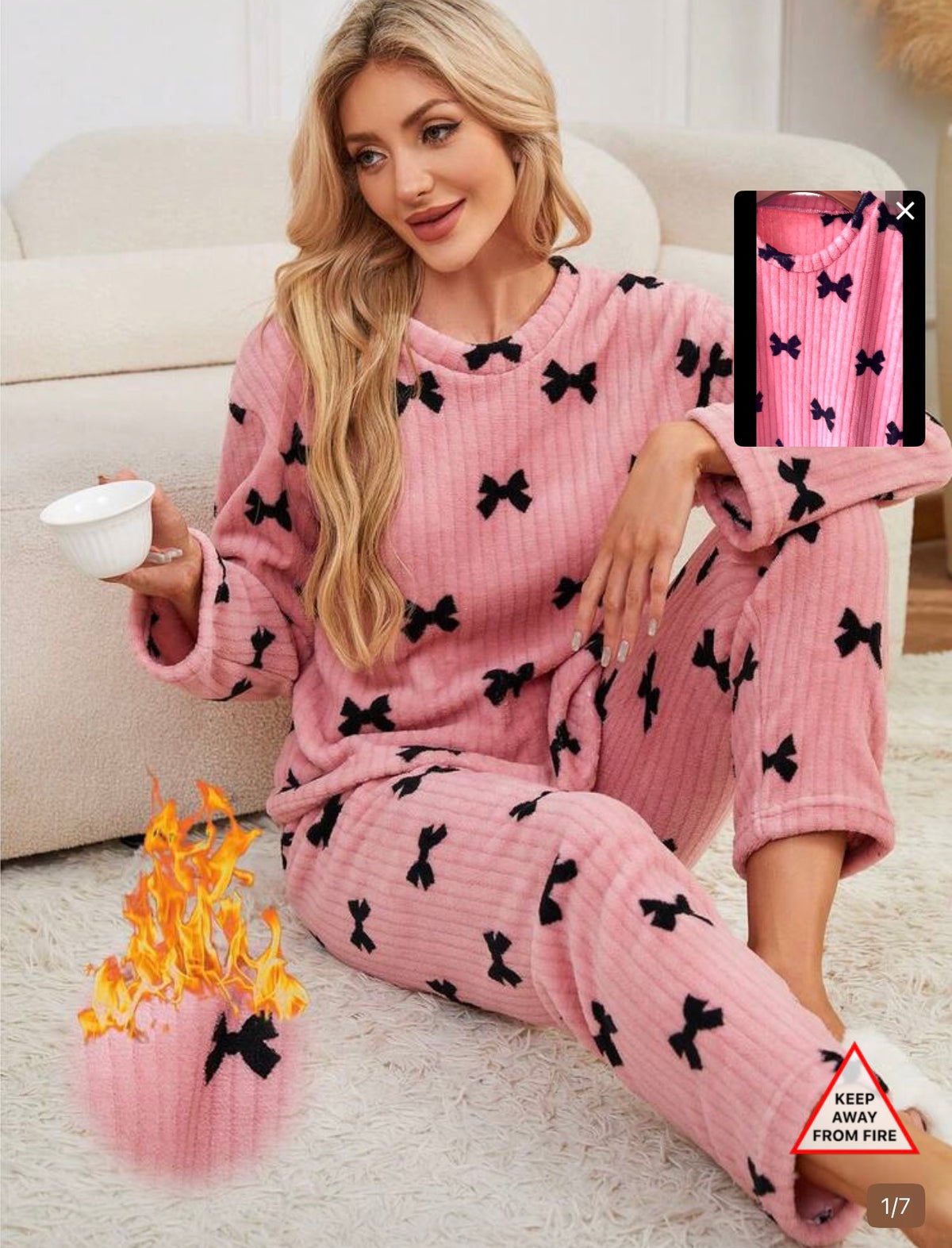 Pink Bow Dreams Lounge Set