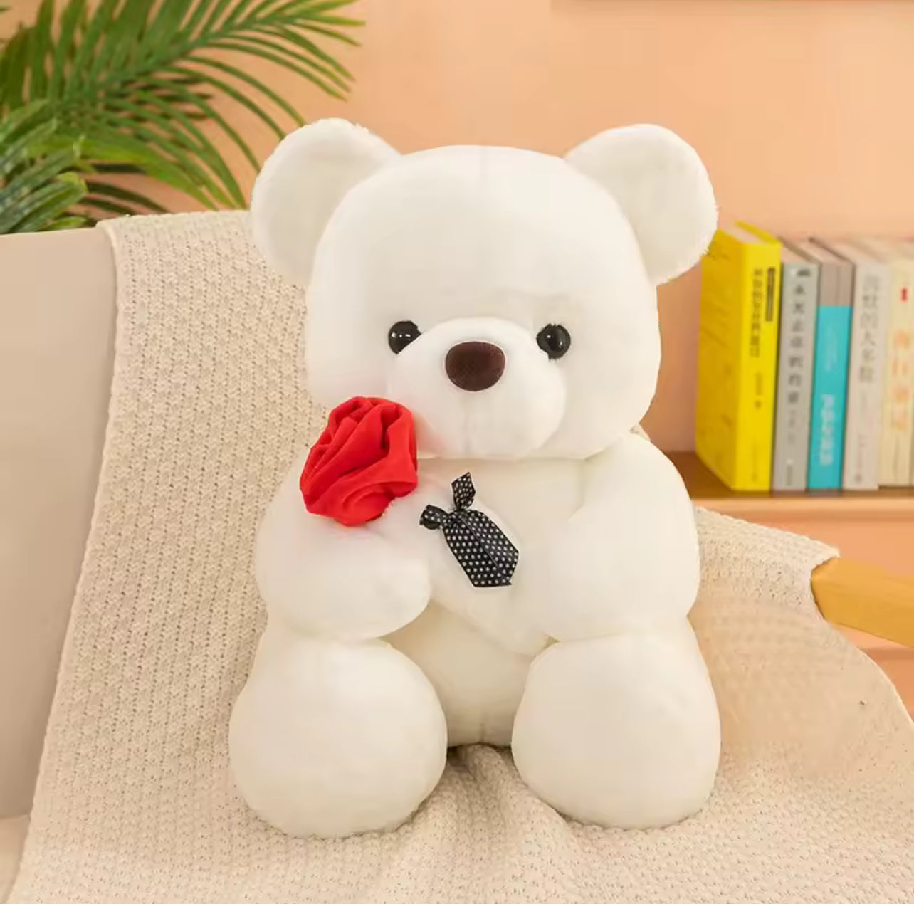Teddy bear with rose *pre order*