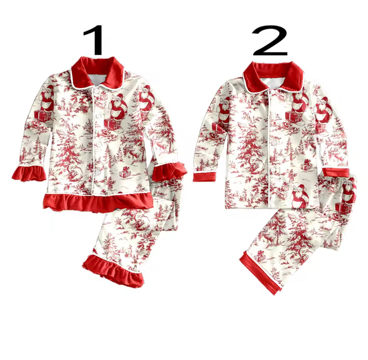 Boys and girls Christmas pjs *PRE ORDER*