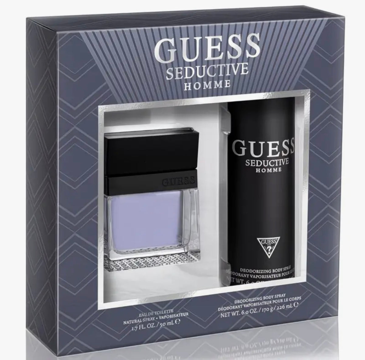 Guess Seductive Homme Men's Fragrance Gift Set – 50ml EDT & 226ml Body Spray