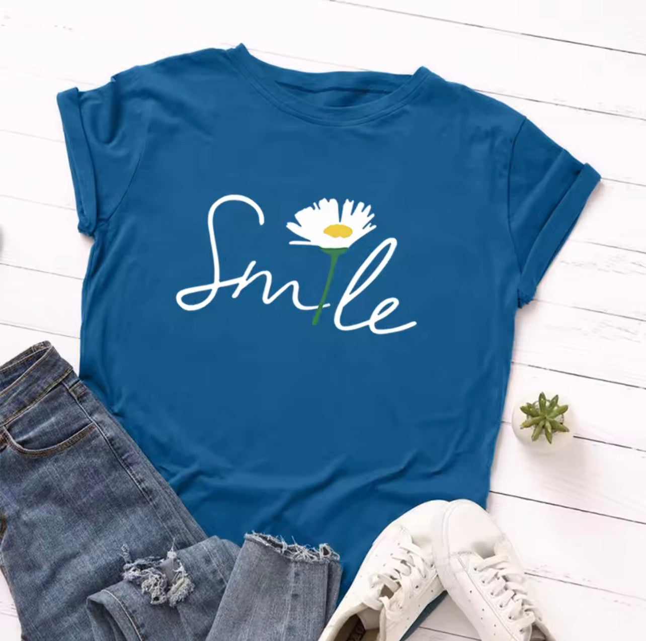 Smile with sunflower T-shirt