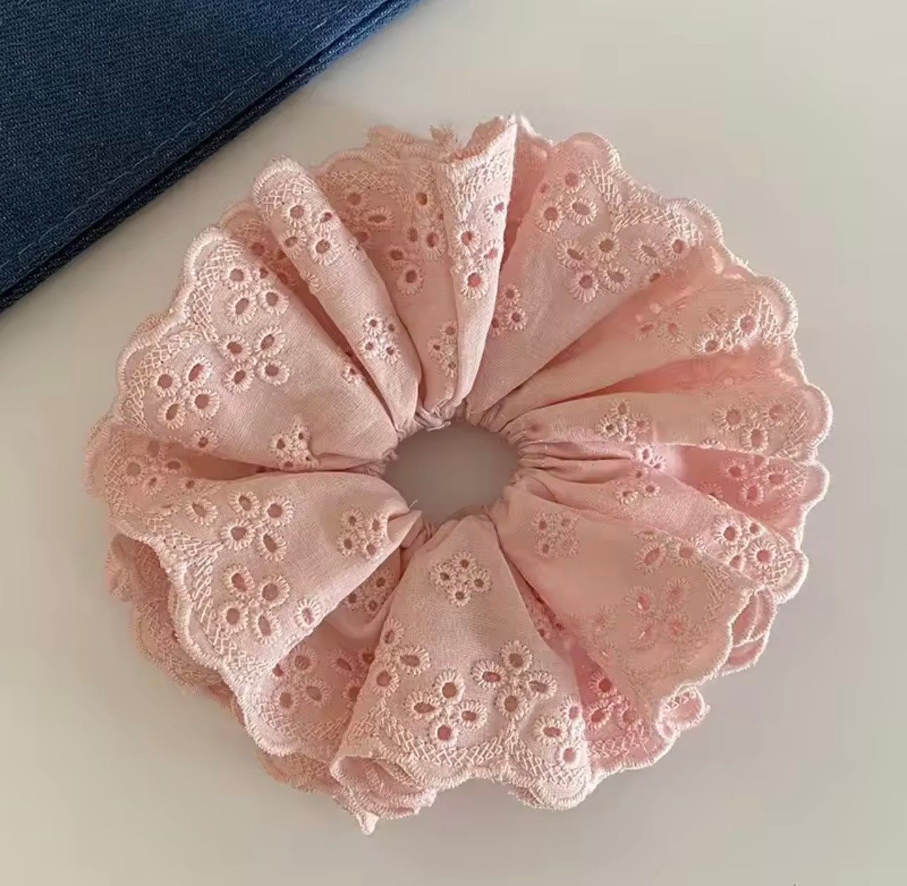 Lace 4 layers large hair scrunchies
