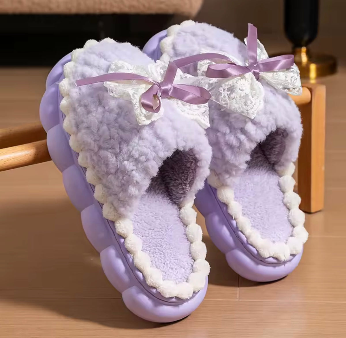 Lace Cloud Slippers