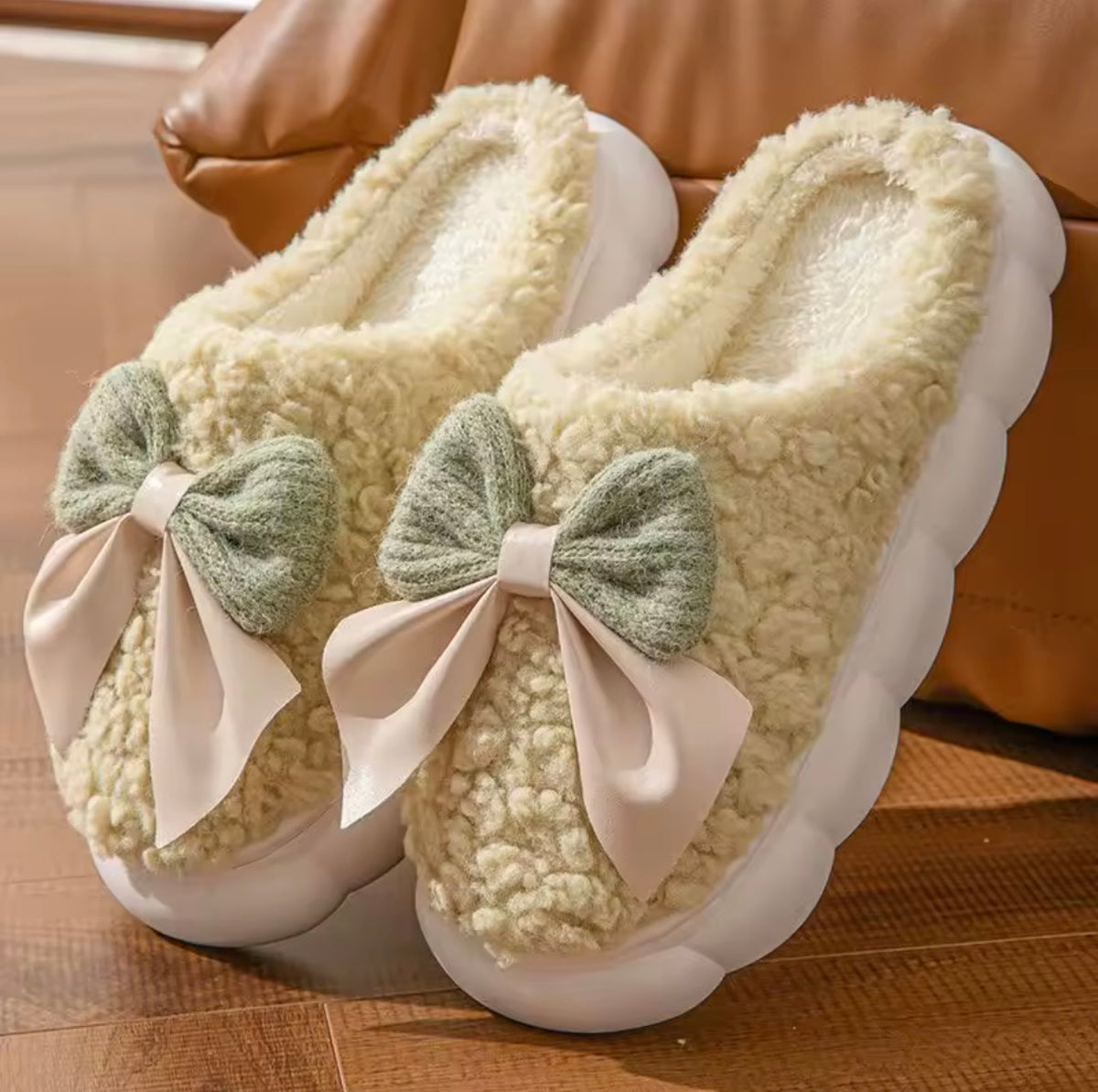 Winter Bow Cloud Slippers π