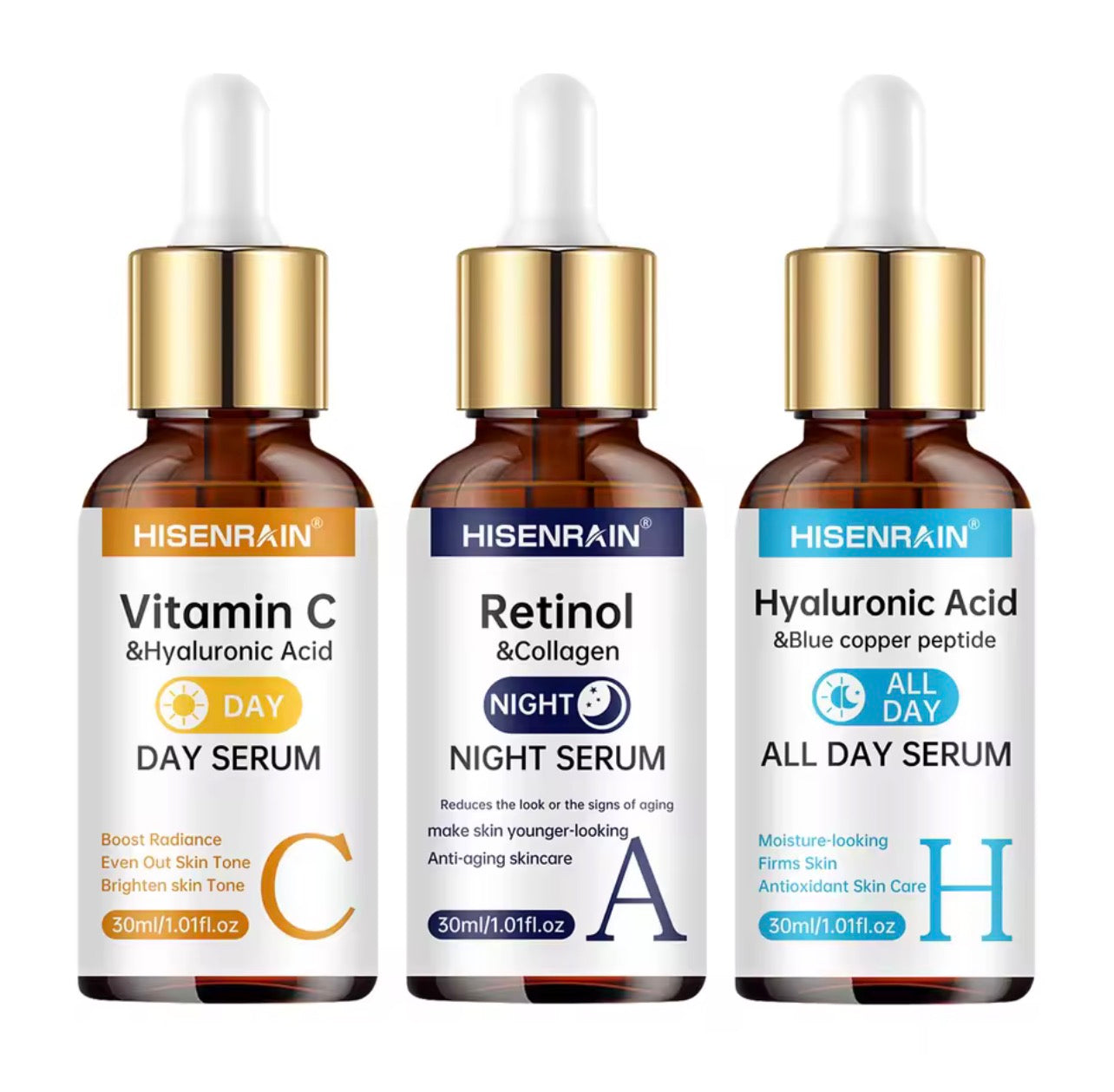Trio face serum day & night