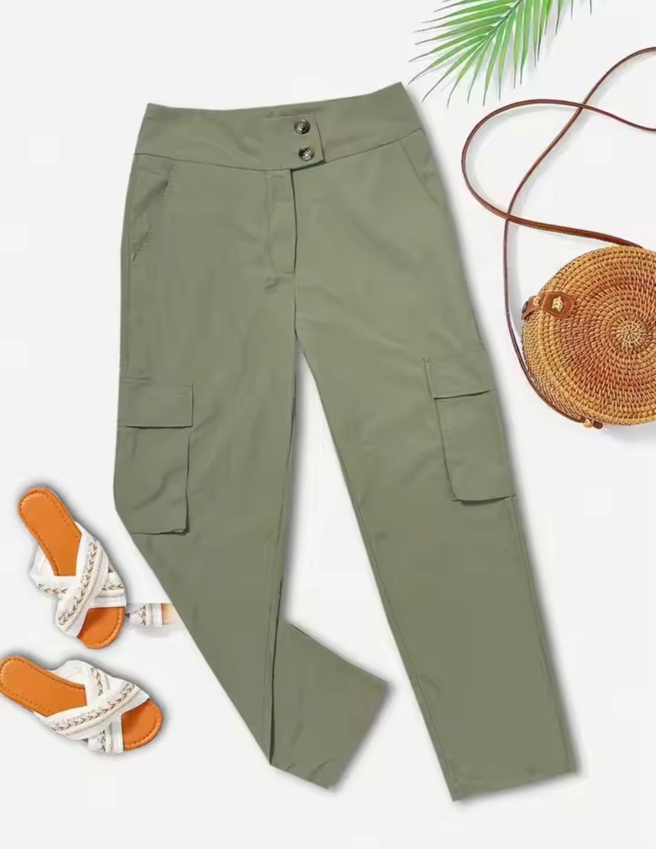 Olive green cargo pants
