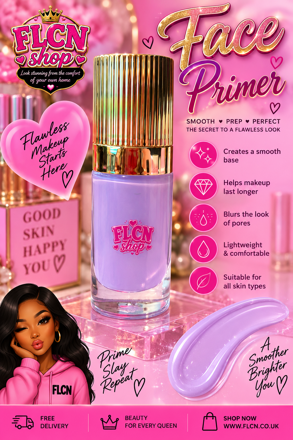 FLCN Shop Face Primer | Smooth & Prep Makeup Base