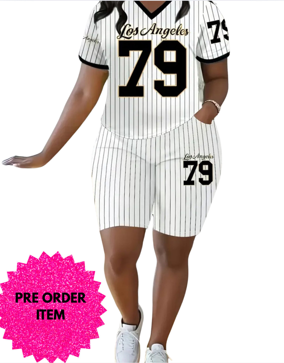 Plus size Los Angeles 79 short and top