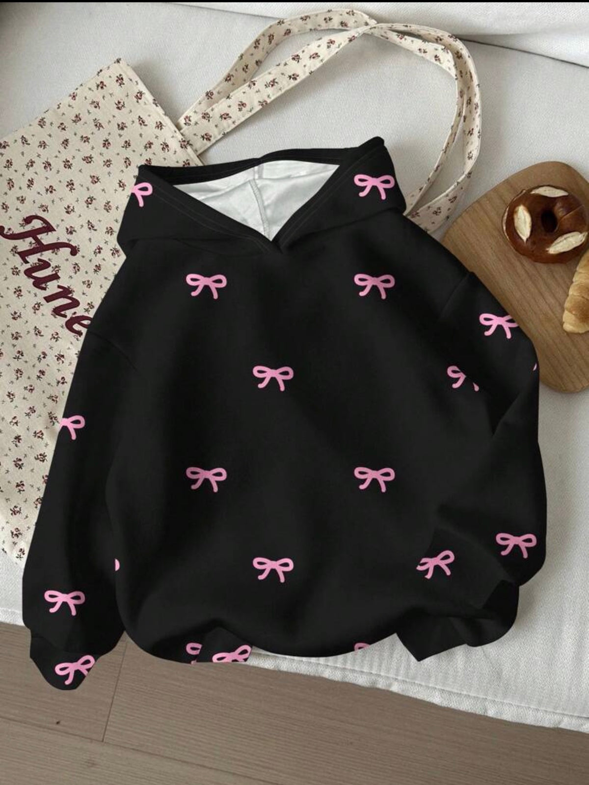 Pink Bow Babe Oversized Hoodie 😍🩷