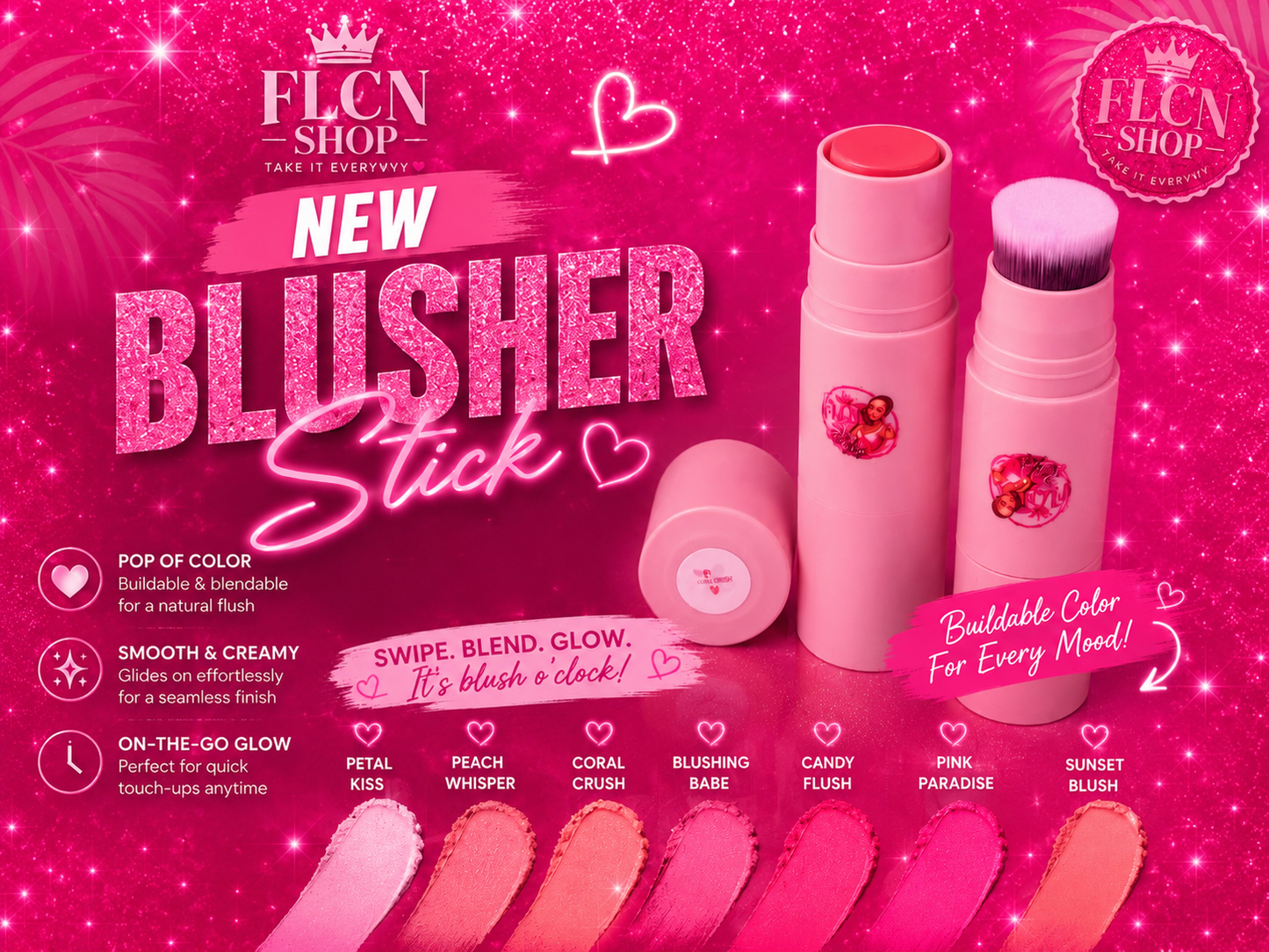 Blusher stick
