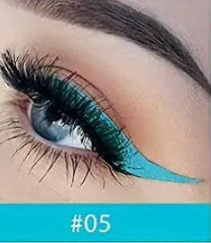 Coloured eyeliner.