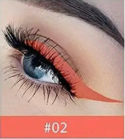 Coloured eyeliner.