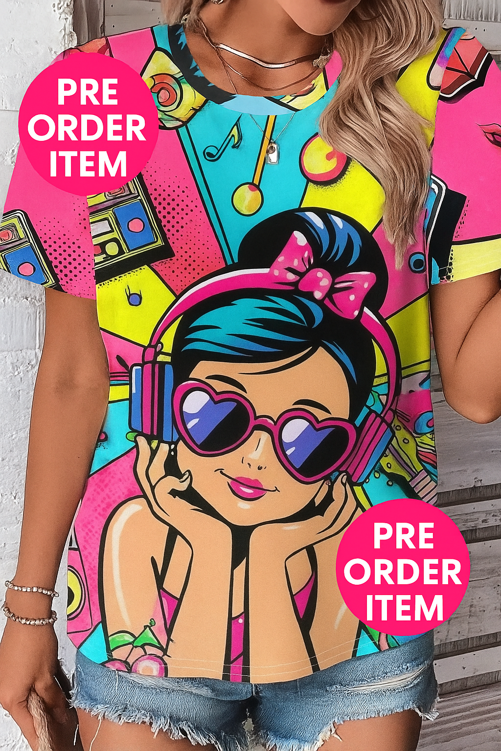 Hip hop style T-shirt