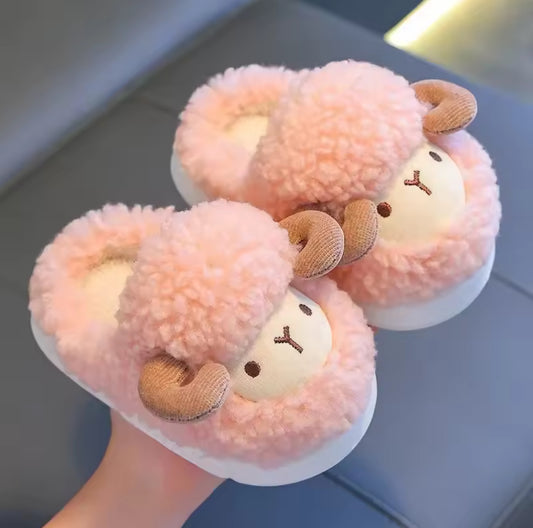 Cute sheep unisex fluffy slippers