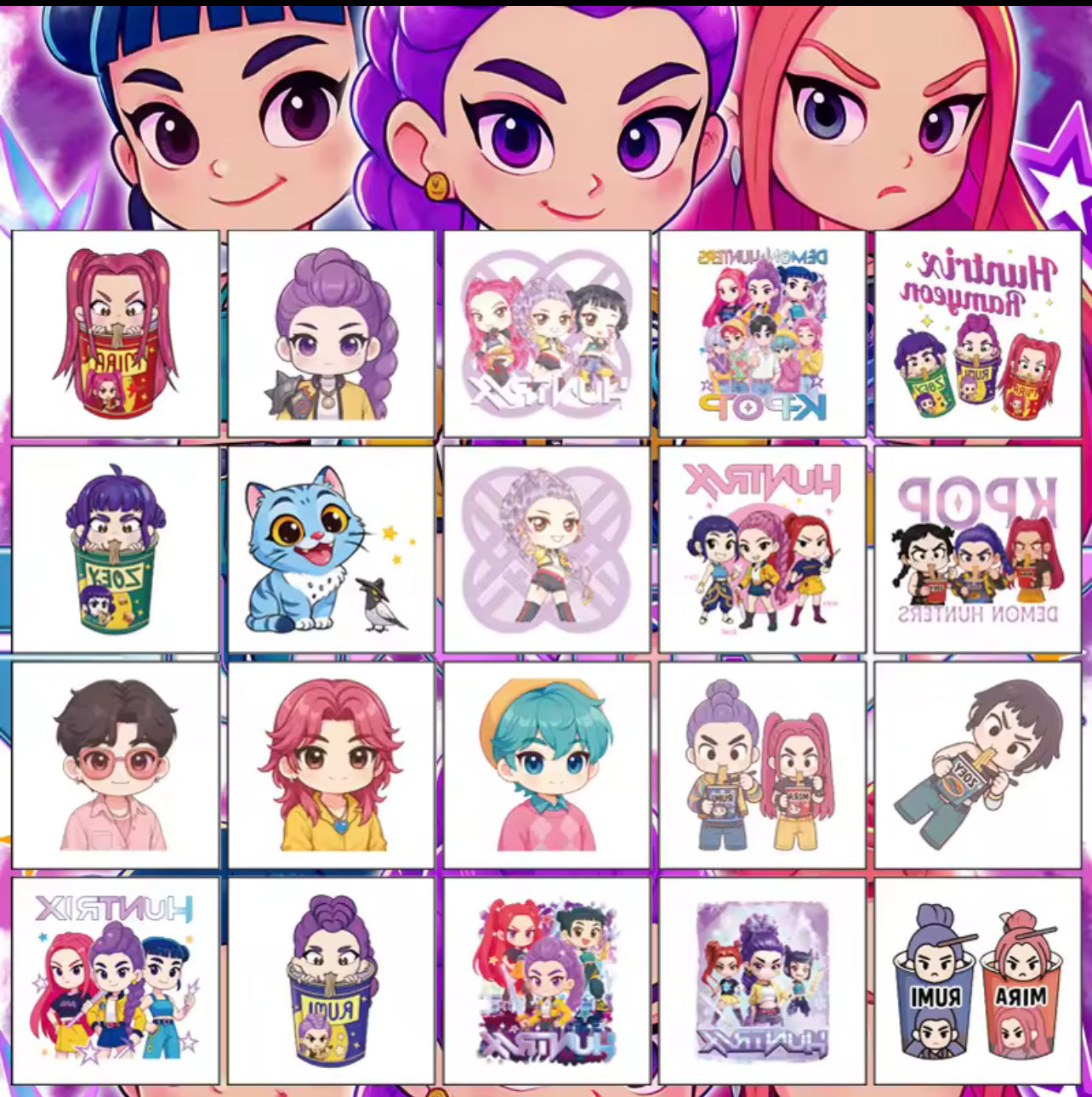 K-pop temporary tattoo