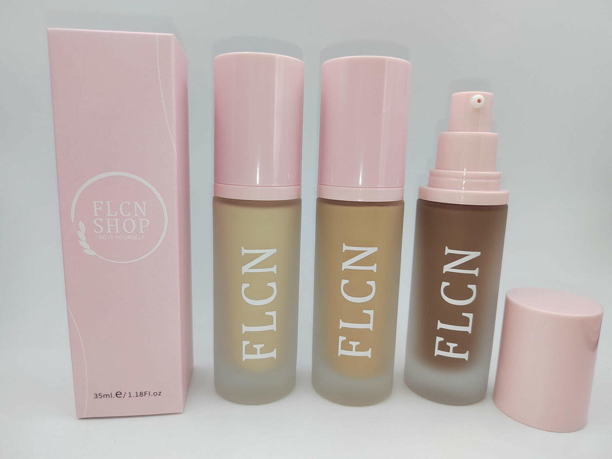 FLCN Vegan, waterproof long wear liquid full coverage Foundation.