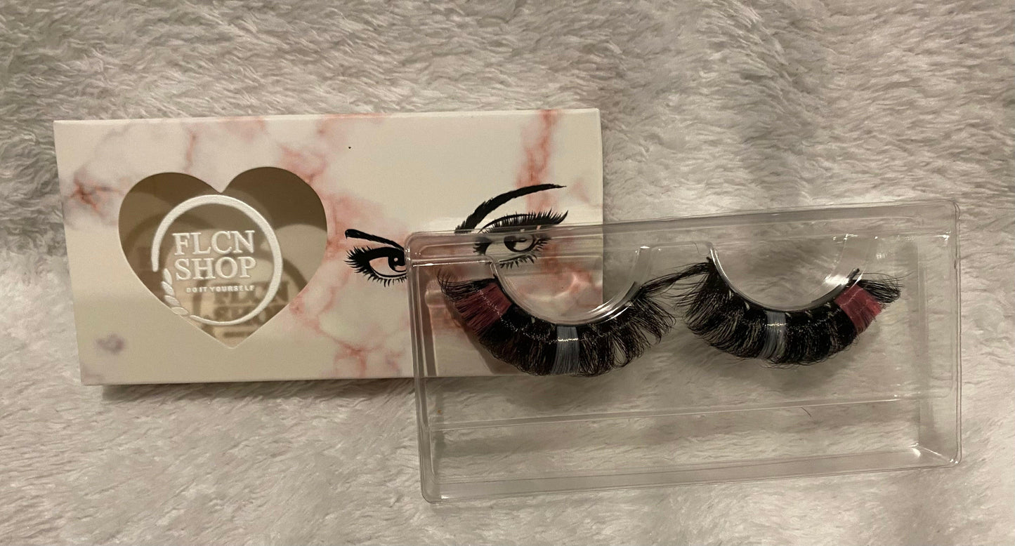 FLCN Coloured Russian Lashes.