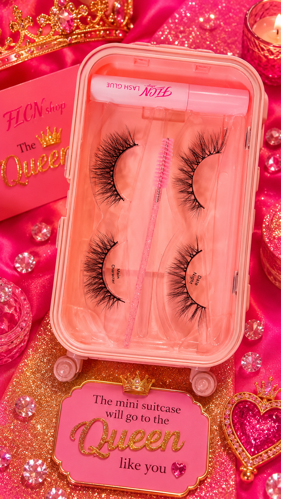 Mini suitcase lash kit