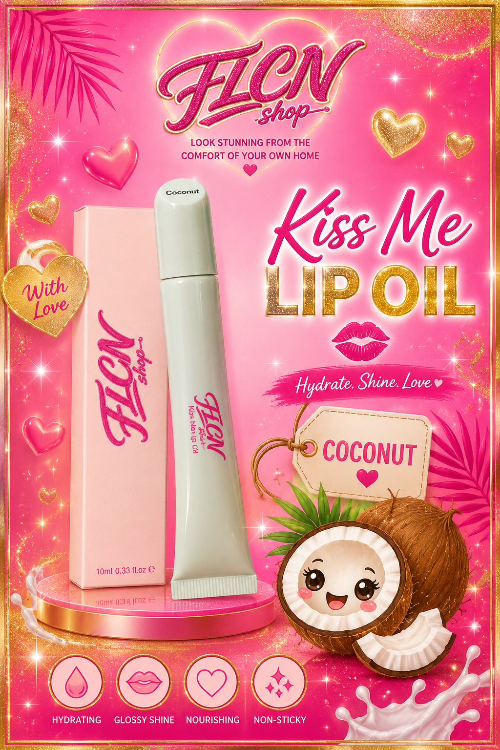 Kiss me lip oils