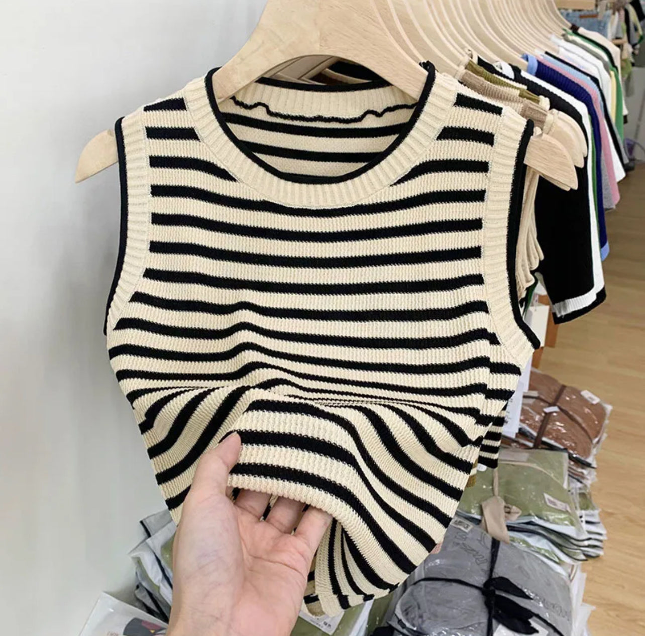 Strip tank top