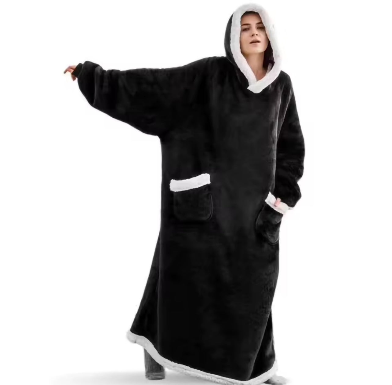 Unisex adult long oversized blanket hoodies