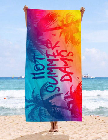 Colourful beach towel