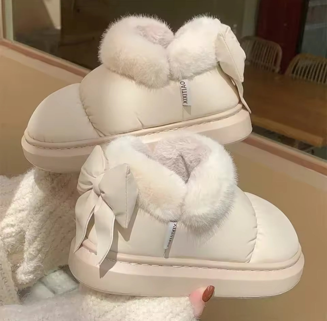 Cute Ankle Boots with bows