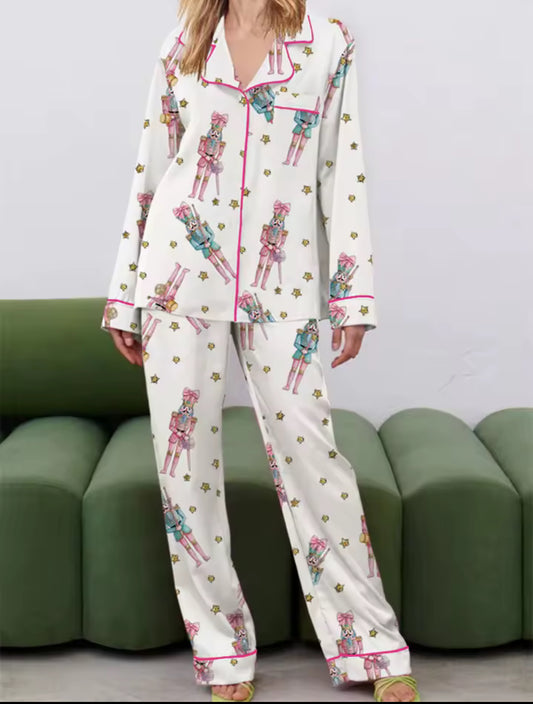 Silk Christmas ladies pajamas