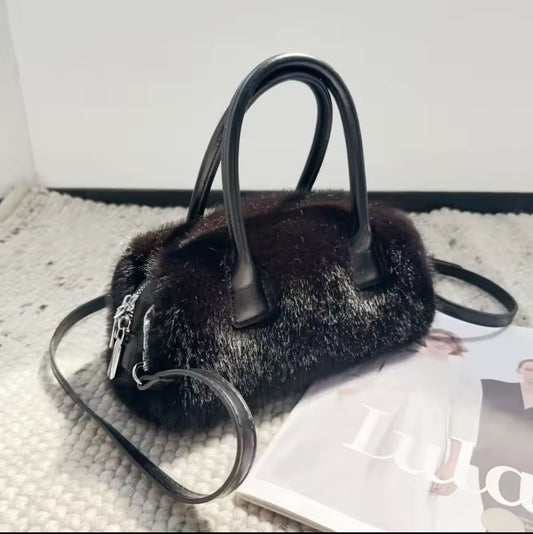 Winter fur luxury tote bag *pre order*