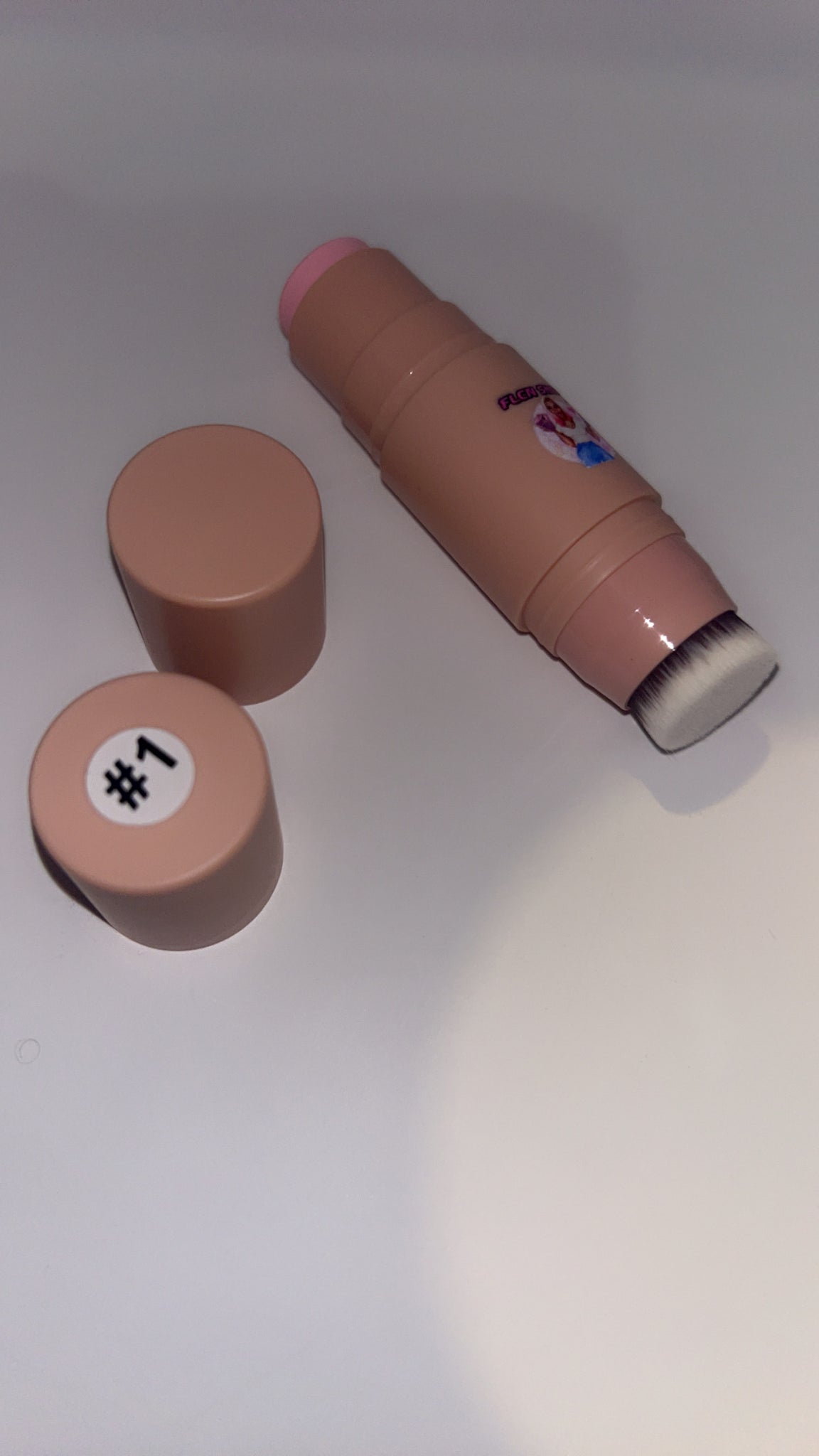 2 in 1 blusher and brush stick