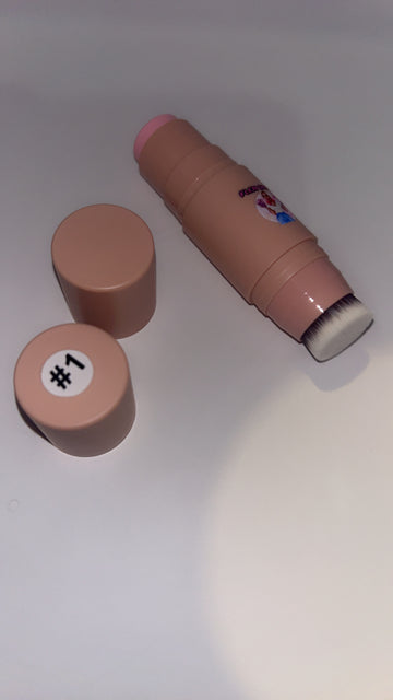 2 in 1 blusher and brush stick